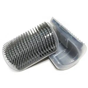 1-Pack Cat Self Groomer with Catnip | Wall-Mounted Massage Brush for Easy Grooming & Shedding Control Fur Removal Tool
