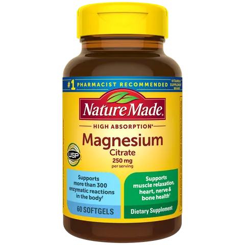 High Absorption Magnesium Citrate 250 mg Softgels
