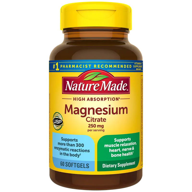 High Absorption Magnesium Citrate 250 mg Softgels
