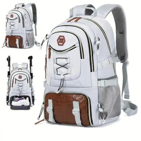【TikTokShopSummerSale】Large Travel Backpack with Shoe Compartment  – 17.3 Laptop Hiking Backpack for Gym, Camping & Travel