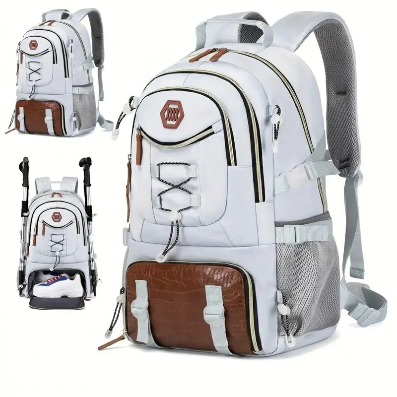 【TikTokShopSummerSale】Large Travel Backpack with Shoe Compartment – 17.3 Laptop Hiking Backpack for Gym, Camping & Travel