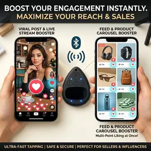 iPhone Compatible Wireless Auto Screen Clicker Bluetooth Silent Tapper Handsfree Operation for Live Broadcast Likes Daily Tasks