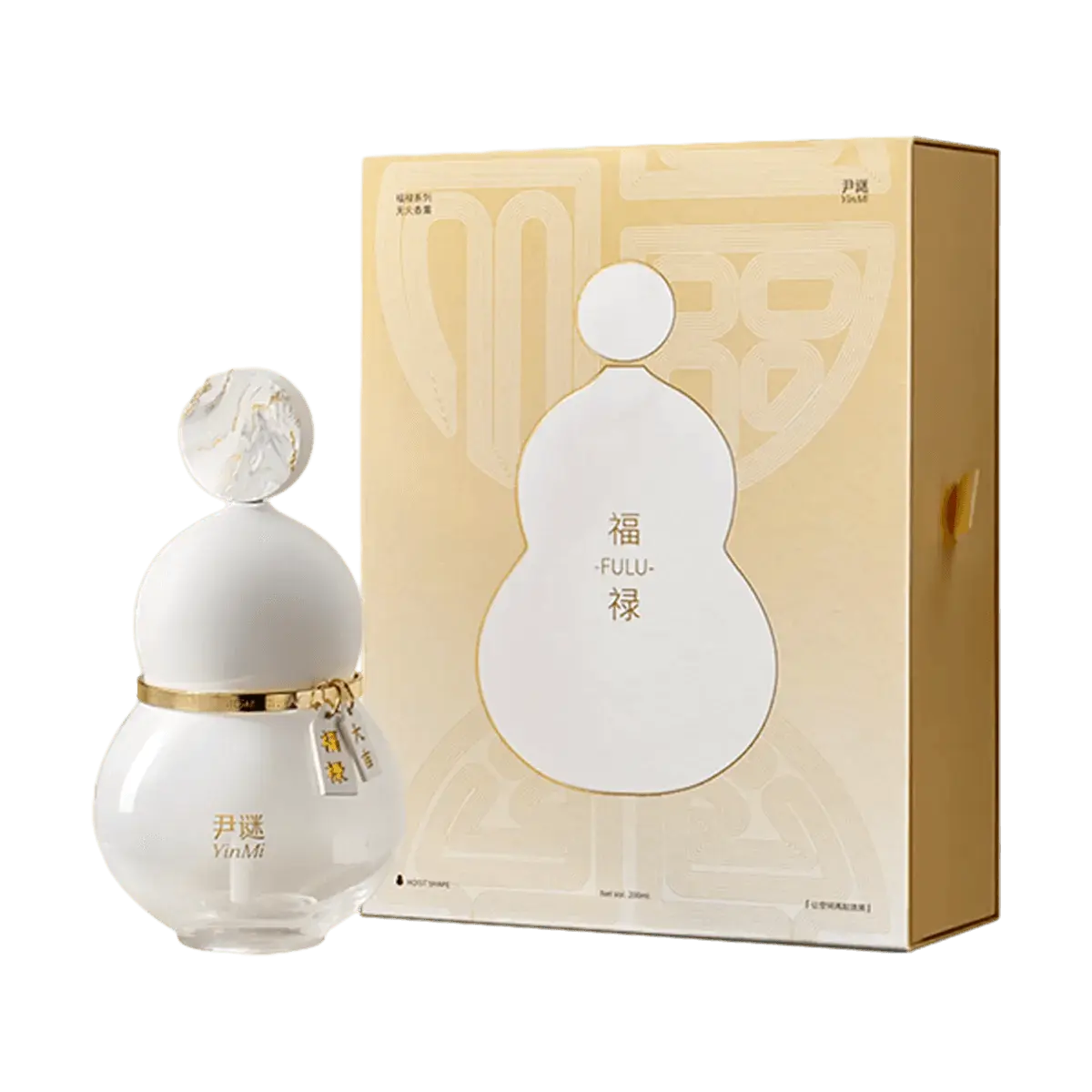 Yinmi Good Fortune Lotus Aroma Diffuser 200ml with Imported Fine Fragrance OilsArtistic Design for Luck and Prosperity