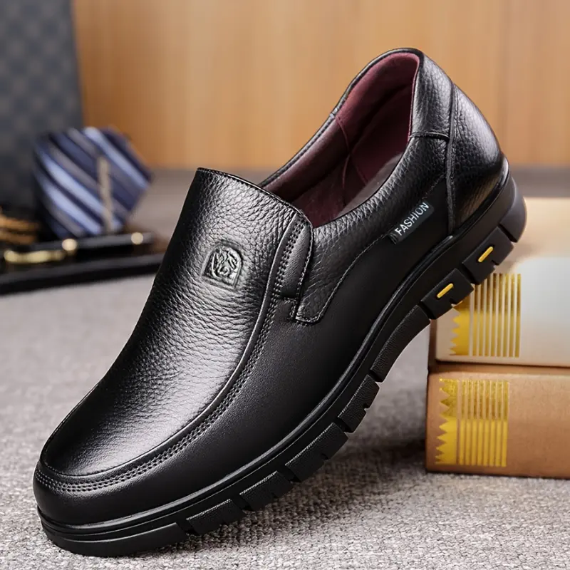 Men's Business Casual Breathable Rubber Work Footwear - Office Moccasin Walking Shoes for Sports, Outdoor Activities