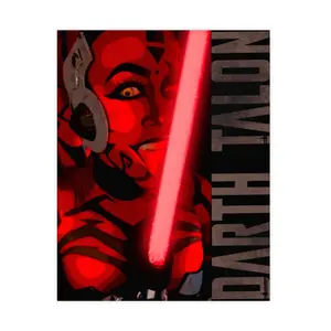 Darth Talon Red Lightsaber Poster | Matte Vertical Horizontal Print