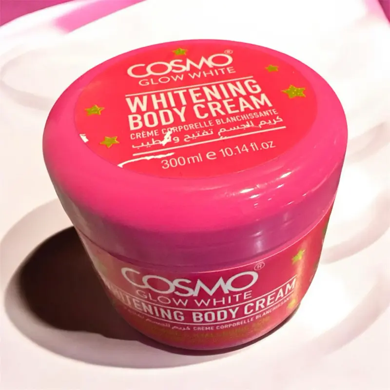 Cosmo Glow White Whitening Body Cream 300ml - Brightening & Moisturizing Formula for Radiant Skin