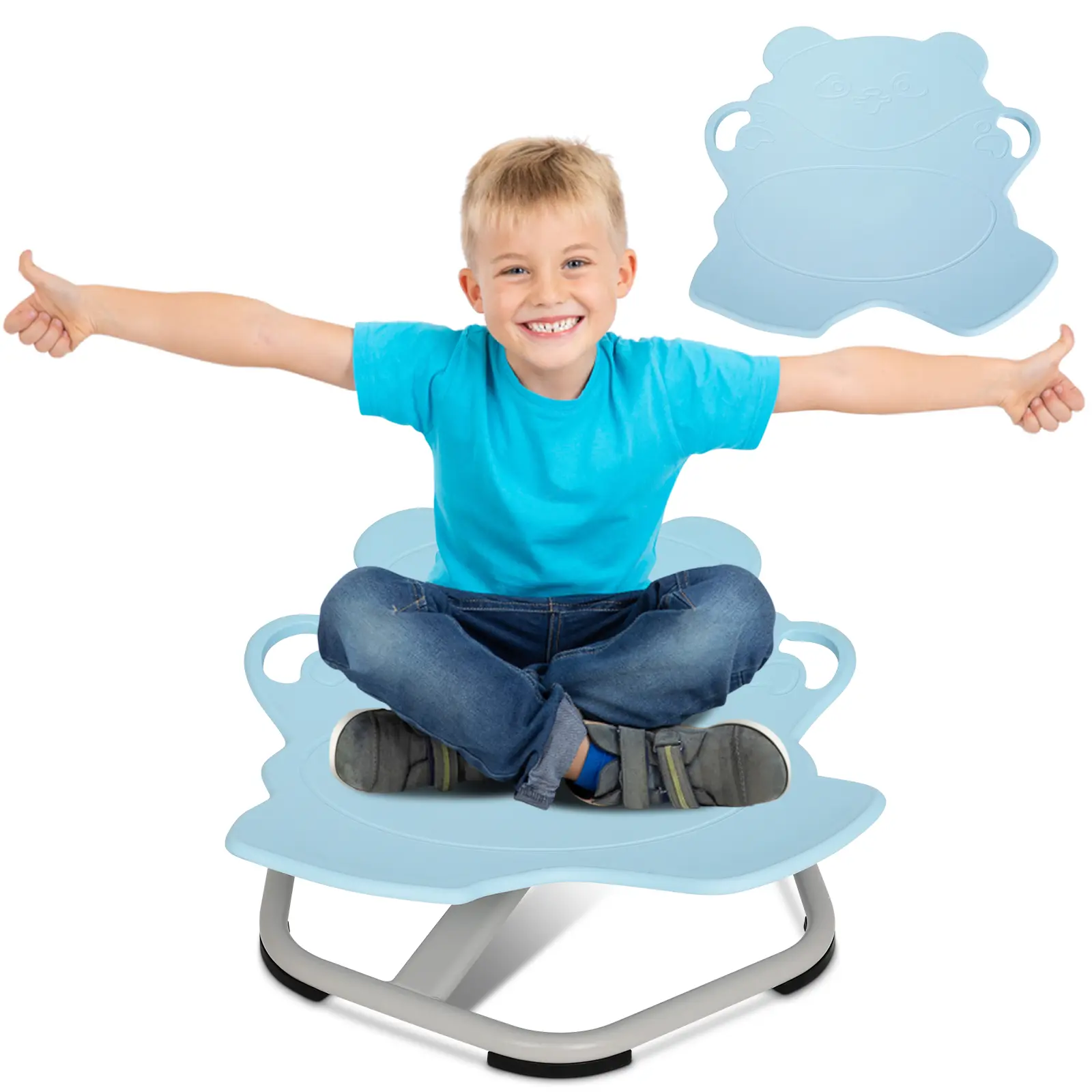 Panda Swivel Chair/Blue