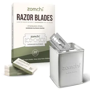 Razor Blade Bank with 100 Counts Safety Razor Blades