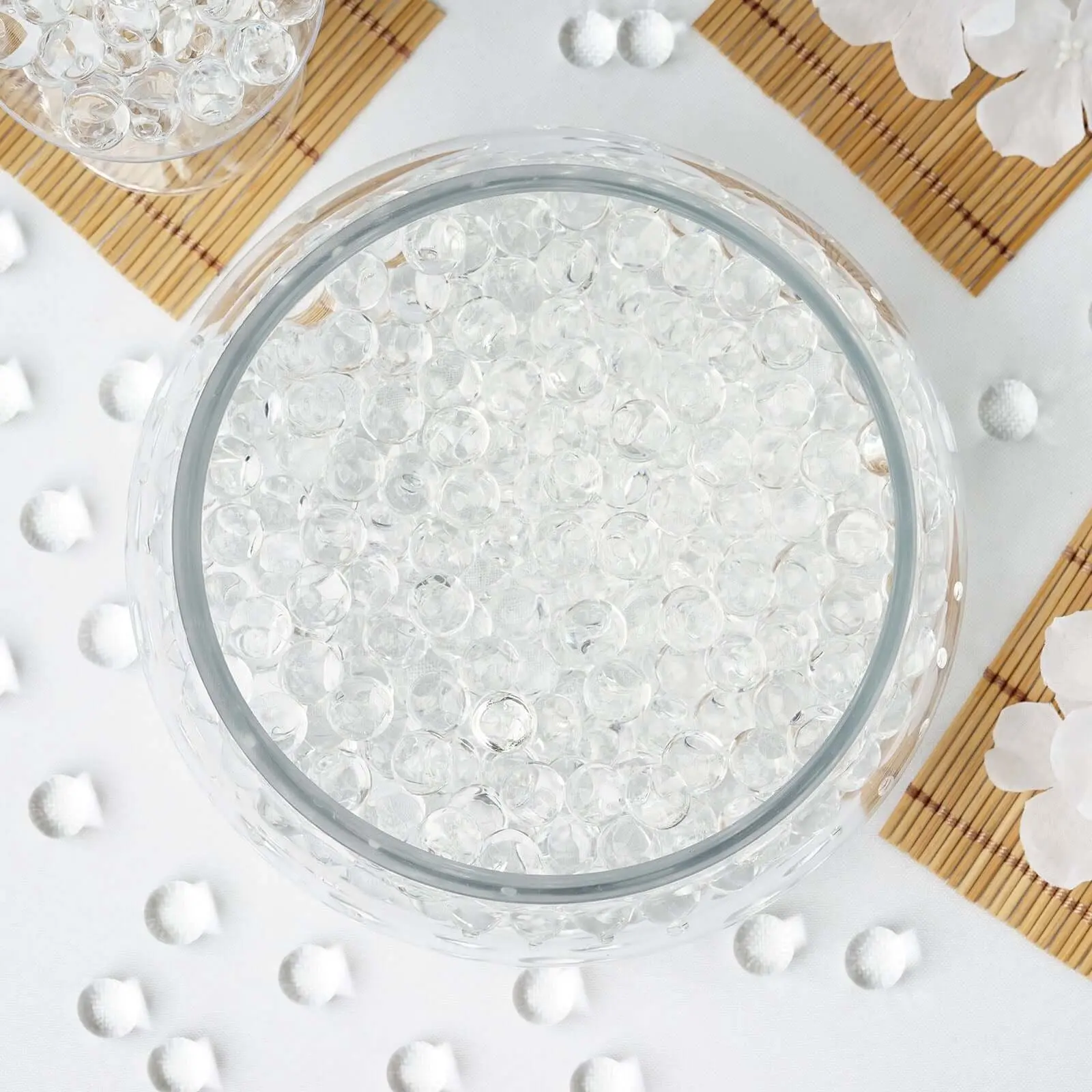 Water Gel Beads Vase Filler 10g Clear - Large Nontoxic Jelly Balls for Vase Candle Centerpiece Wedding & Home Decor