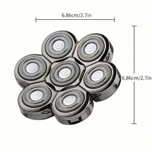 7D Electric Shaver Razor Replacement Head - Suitable for Men Beard Shaver - Replacement Head Blades