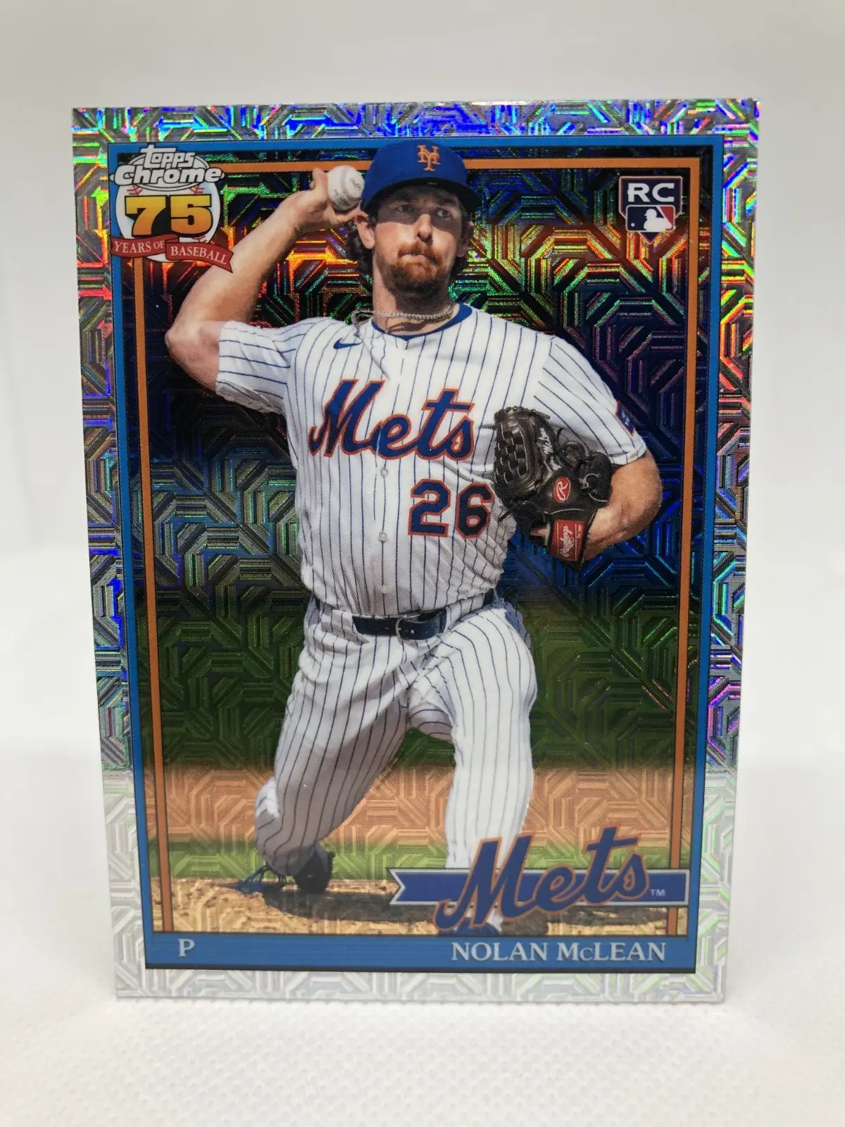 2026 Topps Silver Pack Mojo Refractor Nolan Mclean RC Mets Rookie