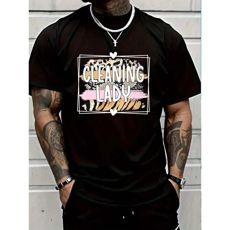 Best Cleaning Lady Cleaner Housekeeping T-Shirt for Women Men Cotton Clothing