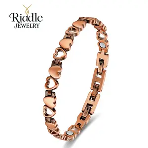 Riddle Magnetic Copper Anklets Bracelet for Women Copper Ankle for Women 99.99% Pure Copper with Magnets for Feet & Ankles & Wrist