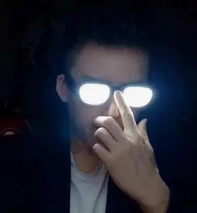 Light-Up LED Eyewear Detective Conan Cosplay Party Light-Up LED Glasses Novelty Funny Electronics Toys For Women Men Christmas Halloween Gifts