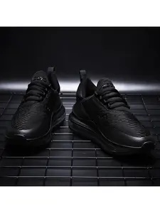 3-Color Jacquard Breathable Air Cushion Casual Sports Shoes (Regular Sizing) - Flyknit Jacquard Upper + PU Air Cushion Sole + Anti-Slip Pattern, For Daily Commute & Light Sports, Lightweight & Breathable, Shock-Absorbing & High-Elastic, Comfortable & Fitt