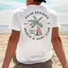 Men's Round Neck USA Flag Pattern Short Sleeve T-Shirt, Ideal for Summer Outdoor Activities, Fitted Knit Fabric, Trendy H-Type Silhouette, Casual Tropical, Patriotic Casual Wear, Casual Fashion Wear
