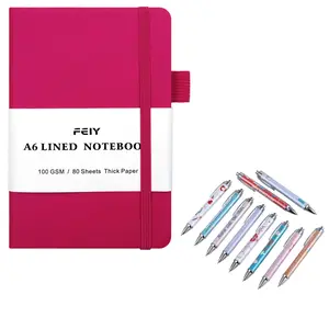 Cute Nurse Cartoon Pen Set, 2-Piece Kit with Ruled Notebook, Stretchy Fun Design, Thick Paper Cover, Ideal for Nurses & Students