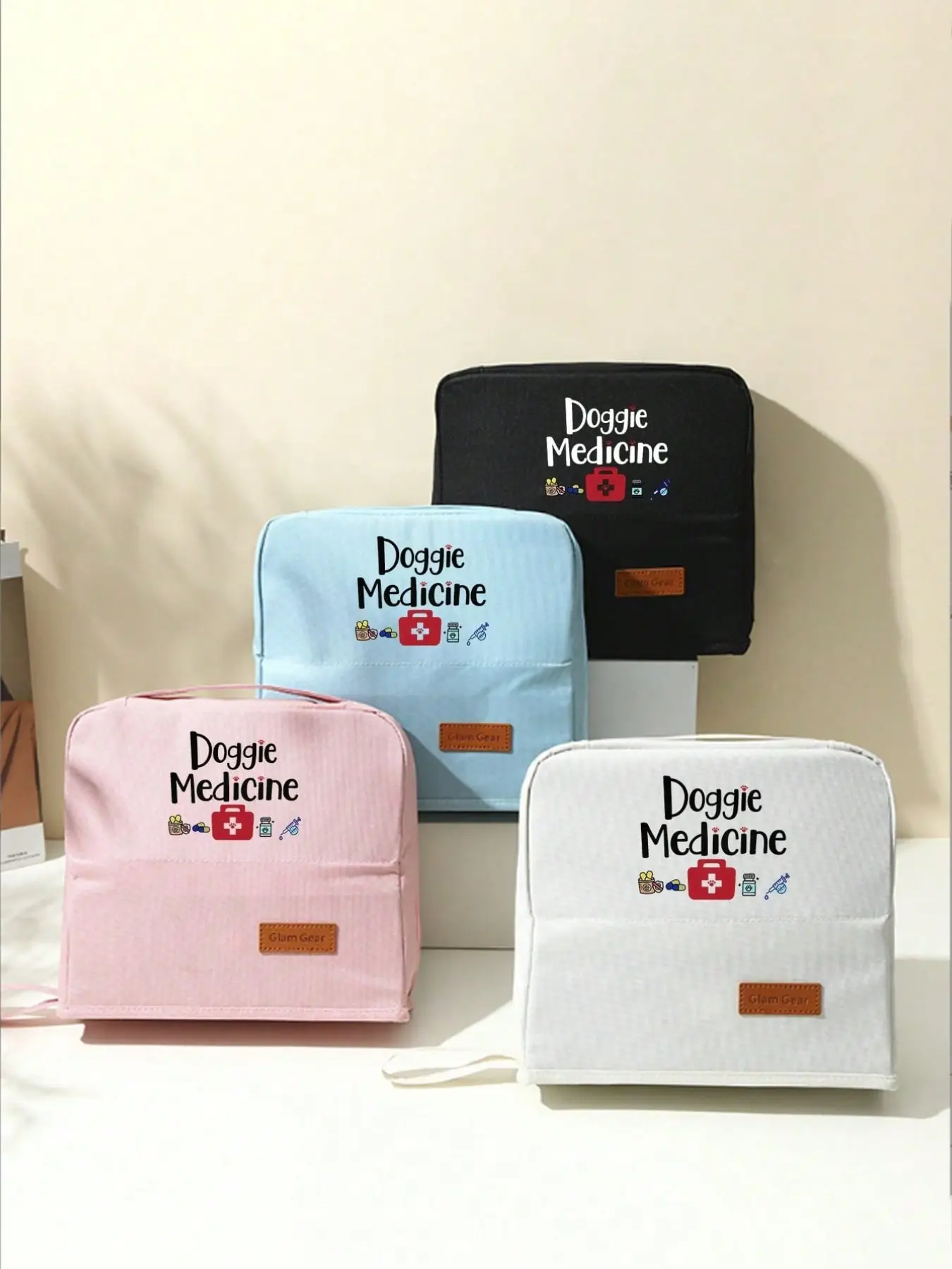 Multifunctional large-capacity medical kit, can stand upright, high-value storage bag with partitioned layers, portable multifunctional toiletry bag, medicine storage bag, stand-up pencil case, suitable for male and female students