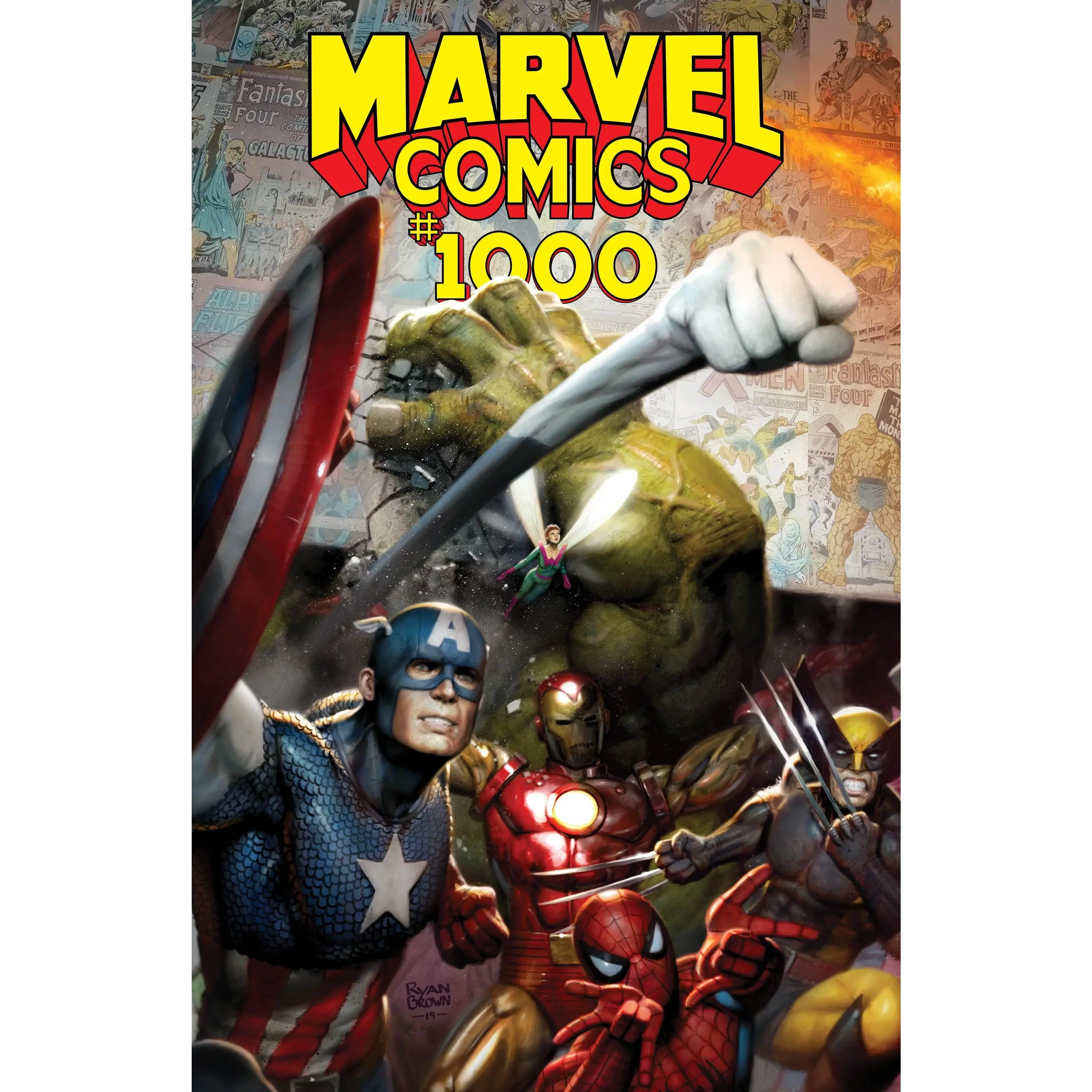 MARVEL COMICS #1000 RYAN BROWN - TRADE DRESS - LTD 3000