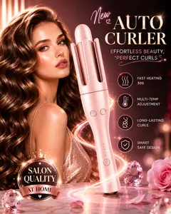 Automatic Rotating Curling Iron. Eliminates the Need for Manual Twisting. Suitable for Beginners and Professionals Alike. Fast Heating Technology Ready in 30 Seconds. Creates Uniform, Natural-Looking Curls Every Time.