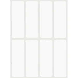 Rectangular Green Stickers Color Coded Write-on Labels for Organizing, Moving, & Mailing, 3x1 in Stickers Writable Label for File Folder Tabs, 120-Pack (White)