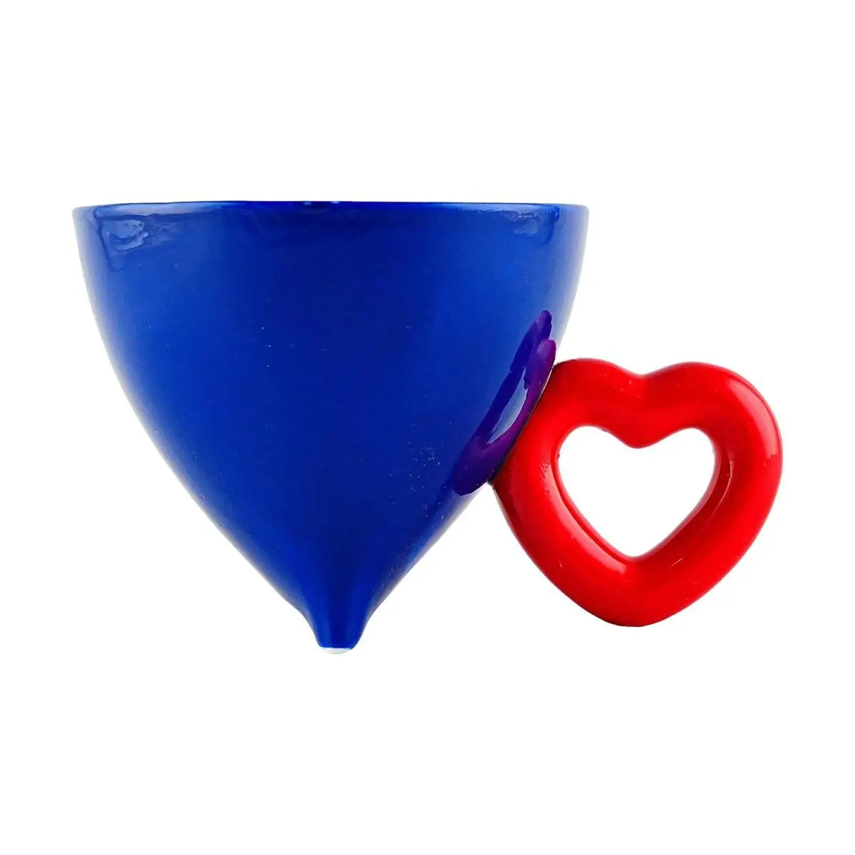 KAWASIMAYA Creative Blue Ceramic Coffee Mug - Unique Design Coffee Cup