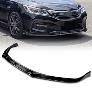 STP-Style Front Bumper Lip Body Kit Spoiler Compatible with 2016 - 2017 Honda Accord Sedan 4Door Bumper