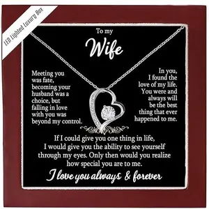 To My Wife Necklace From Husband With Heartfelt, Sugar Spring Wife Necklace, Necklace For Wife From Husband, Soulmate Gifts For Her, Birthday Gifts For Wife, Christmas Gifts For My Wife NL077