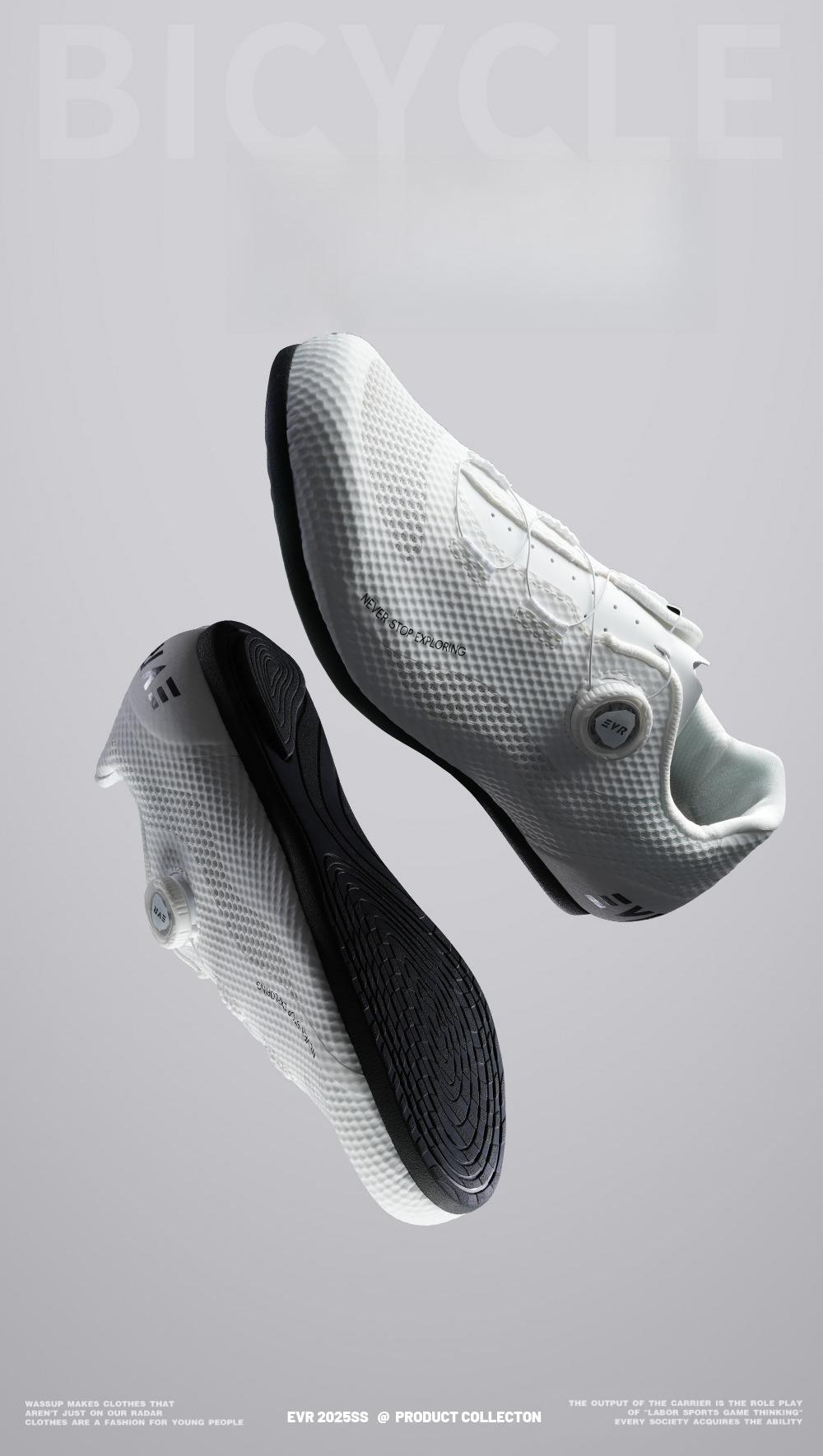 EVR New Cycling Shoes – Unlockable Design, Comfortable & Breathable, Unisex Road Bike Gear, Competition Level (Item No.: WS01)