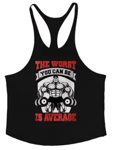 Men's Y-Strap Tank Top, Graphic Muscle Lifting Design, Sleeveless Gym Training Shirt, Loose-Fitting Workout Wear for Fitness Enthusiasts, Athletic Style Activewear, Sleeveless Sports Top
