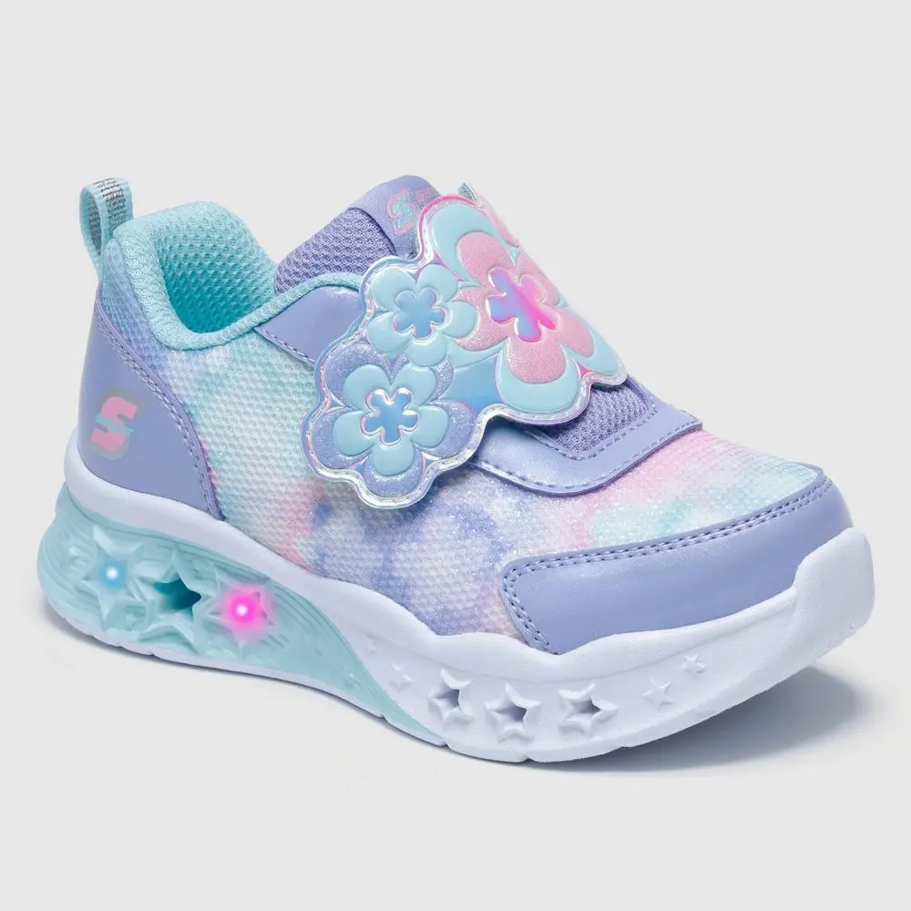 S Sport by Skechers Toddler Leah Light-Up Sneakers - Flower & Sparkle Design S Sport by Skechers Toddler Leah Light-Up Sneakers - Flower & Sparkle Design