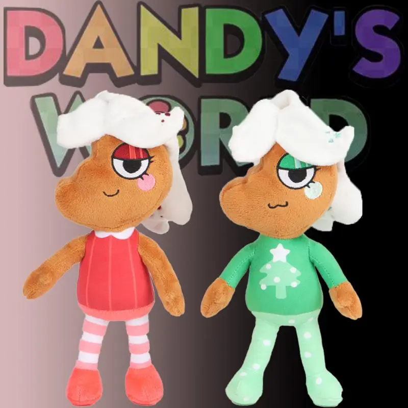 Dandy's World Minty Pine Ginger Plush Toy Cartoon Dandy's World Game Anime Figure Ginger for Children Birthday Gift Toys