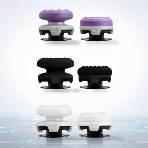 Professional Thumbsticks for PS4 & PS5, Purple Black White, Improved Accuracy & Comfort, Non-Slip Grip, Controller Accessories & Precision Rings Aim Assist Motion Control for PS4 PS5 Xbox One XBX Switch Pro Scuf Controller (Black/Purple/Green), Controller