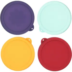 2 Cup Round  Storage Cover  Replacement for Anchor Hocking and Pyrex 7200-PC Glass Bowls (Container not Included) (Mix) 4 Pack