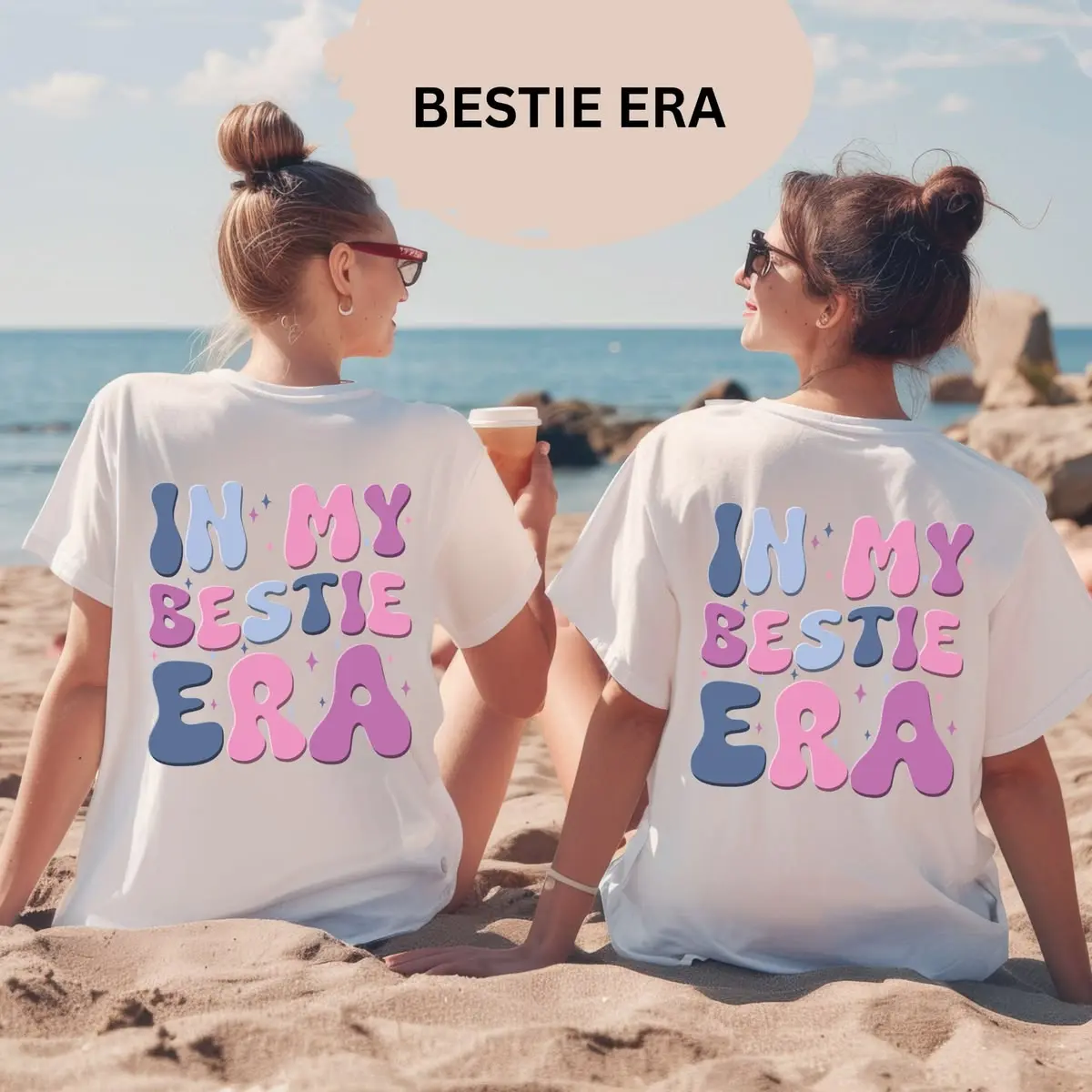 (1 Shirt Only) In My Bestie Era Shirt, Women Best Friends Shirt,  Matching Besties Outfit Trendy BFF Shirt, Gift for Best Friend, Printed Graphic Cotton Womenswear Top