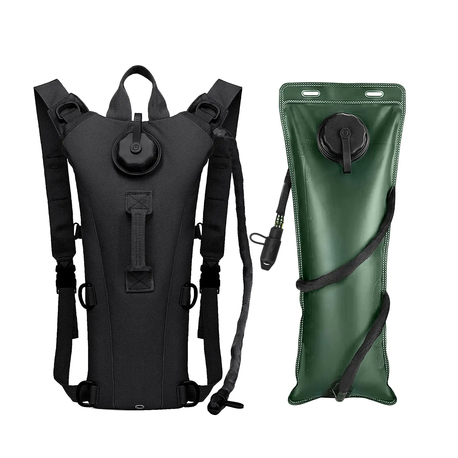 Outdoor Tactical Hydration Bag, 3L Hydration Bladder Duffel Bag, Men's and Women's Lightweight, Adjustable, Multifunctional, Running/Hiking/Biking/Climbing/Camping/Holiday Carnival Backpack, Holiday Gift