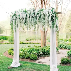 12 Pieces Artificial Wisteria Hanging Flowers, Wedding Party Garden Home Decor, Perfect for St. Patrick's Day Easter and Spring Summer Arrangements