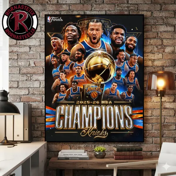 Congrats New York Knicks NBA Finals Champions 2025 2026 Poster