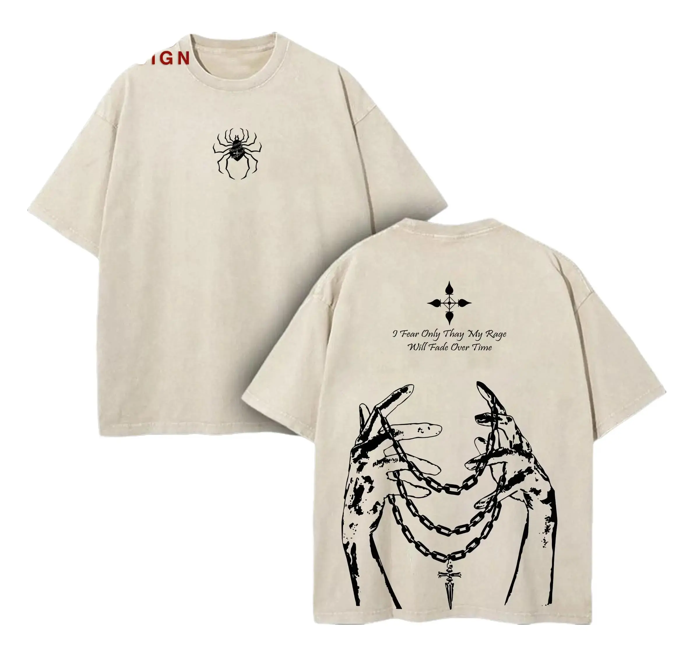 Women's Oversized Short-Sleeve Round Neck Plain Casual Cotton Top - Kurapika Chain of Judgement Acid Washed Hunter Anime Double Print Graphic Tee, Lightweight Streetwear, Anime Fan Gift, Shortsleeve, Tshirt, Lightweight Cotton, Loose-Fit, Unisex Retro