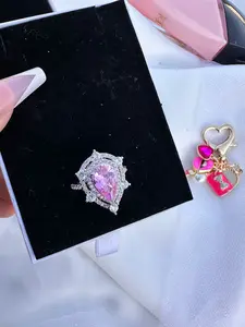 Pink Tear Drop Ring