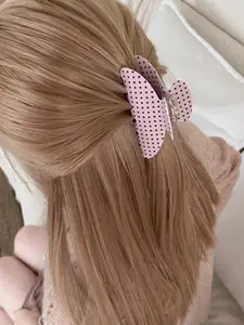 Korean Style Hair Clip, Elegant Back-Of-Head Hair Accessory, Trendy Wave Dot Series, High-Quality Women's Hair Clips, Hair Flower Clips