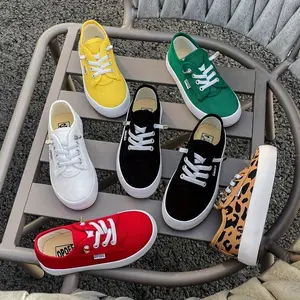 Youngsters' Fashion Canvas Shoes - Breathable Slip-On Low Tops with Adjustable Laces for Boys & Girls - Solid Colors, Easy Wear Spring/Fall Footwear Fathersdaygift Sneakers Casual Trainers