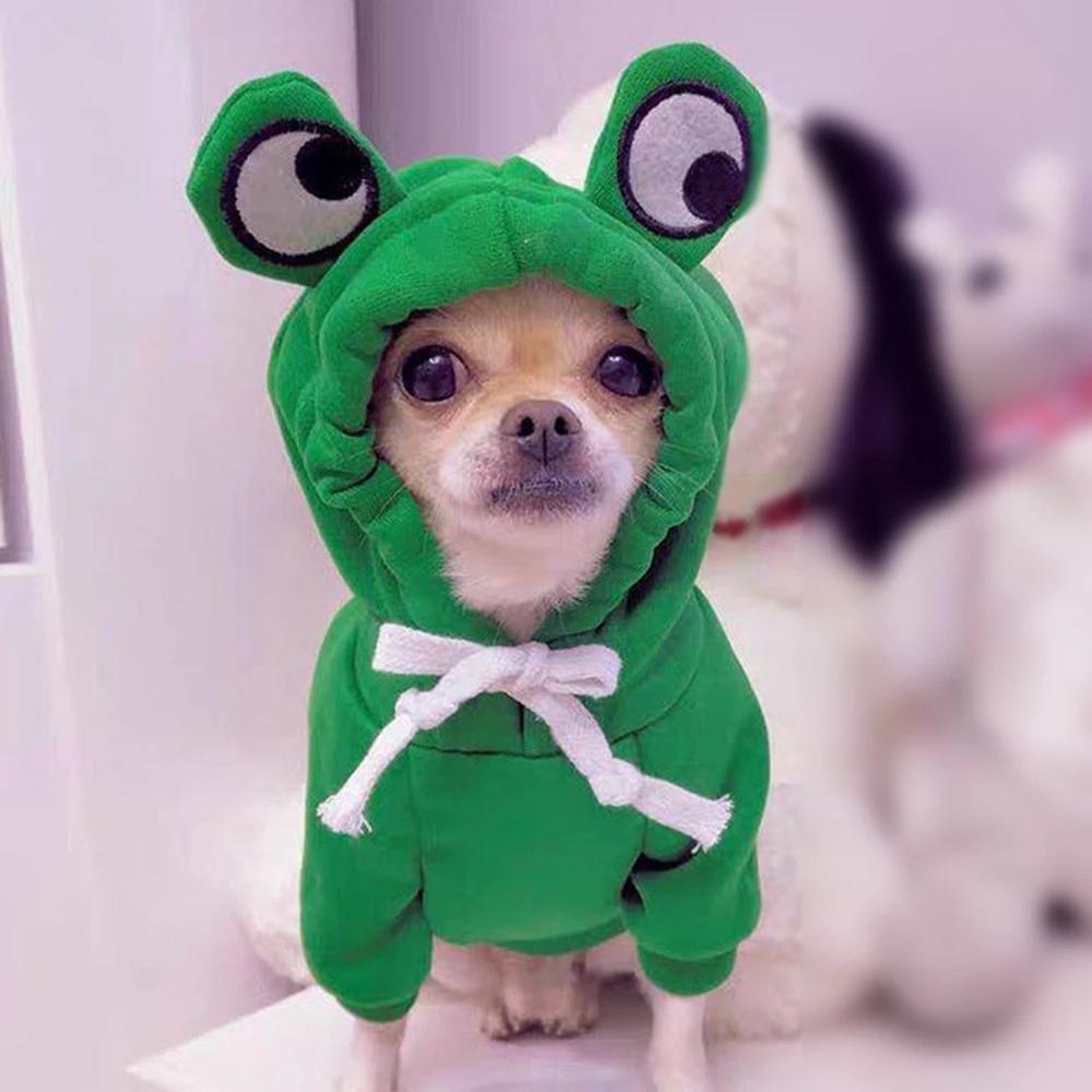 Cute Fruit Dog Clothes For Small Dogs Hoodies Winter Warm Fleece Pet Clothing Puppy Cat Costume Coat For French Chihuahua Outfit
