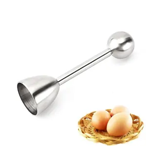 Stainless Steel Boiled Egg Topper Shell Top Cutter Knocker Opener Kitchen Gadgets Multifunction Egg Cracker Separator Egg Opener