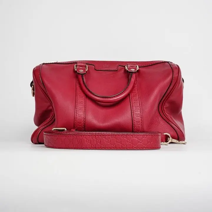 Pre-owned GUCCI Guccissima Leather Boston Bag with Detachable Strap 24204762