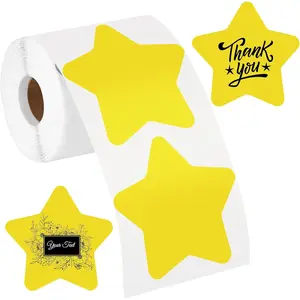 400 count Thermal Labels - 3 * 3in  Shaped Stickers - Large Direct Thermal Labels for DIY Logo Design, Code Name Tags