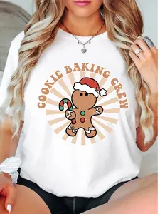 Cookie Baking Crew T-Shirt, Family Christmas Shirt, Cookie Lover Tee, Matching Christmas Baking Tee, Christmas Gift Short Sleeve, Christmas Cookie T-Shirt.