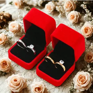 wedding rings, engagement rings for couples valentine's day promise wedding rings free wedding ring box suitable for holiday gifts engagement gifts 24k gold plated wedding gifts