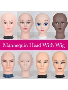 Soft Touch Rubber Practice Head for Makeup, Needle Injection Training Dummy, Unisex Cosmetics Display, Ideal for Men and Women
