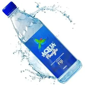 Aqua Pacific - Natural Artesian Bottled Water 500 mL / 16.9 Oz (Case Pack of 24) Fiji's Finest Water - Natural pH 8+